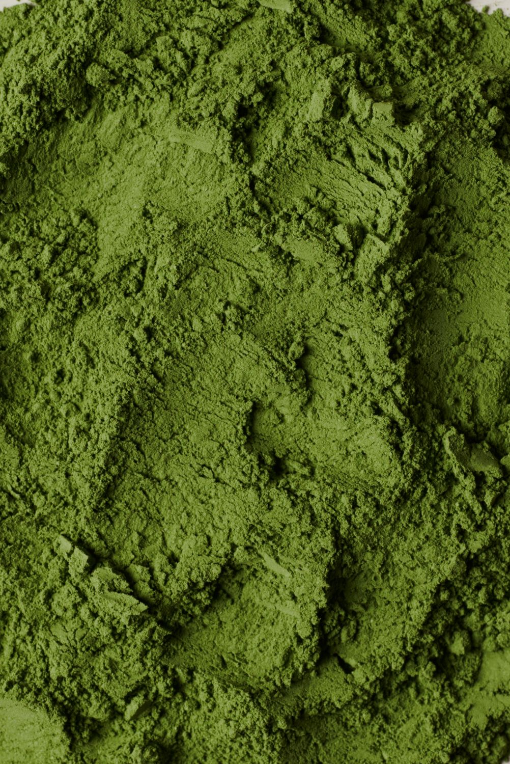 Close-up of the powder's color and texture